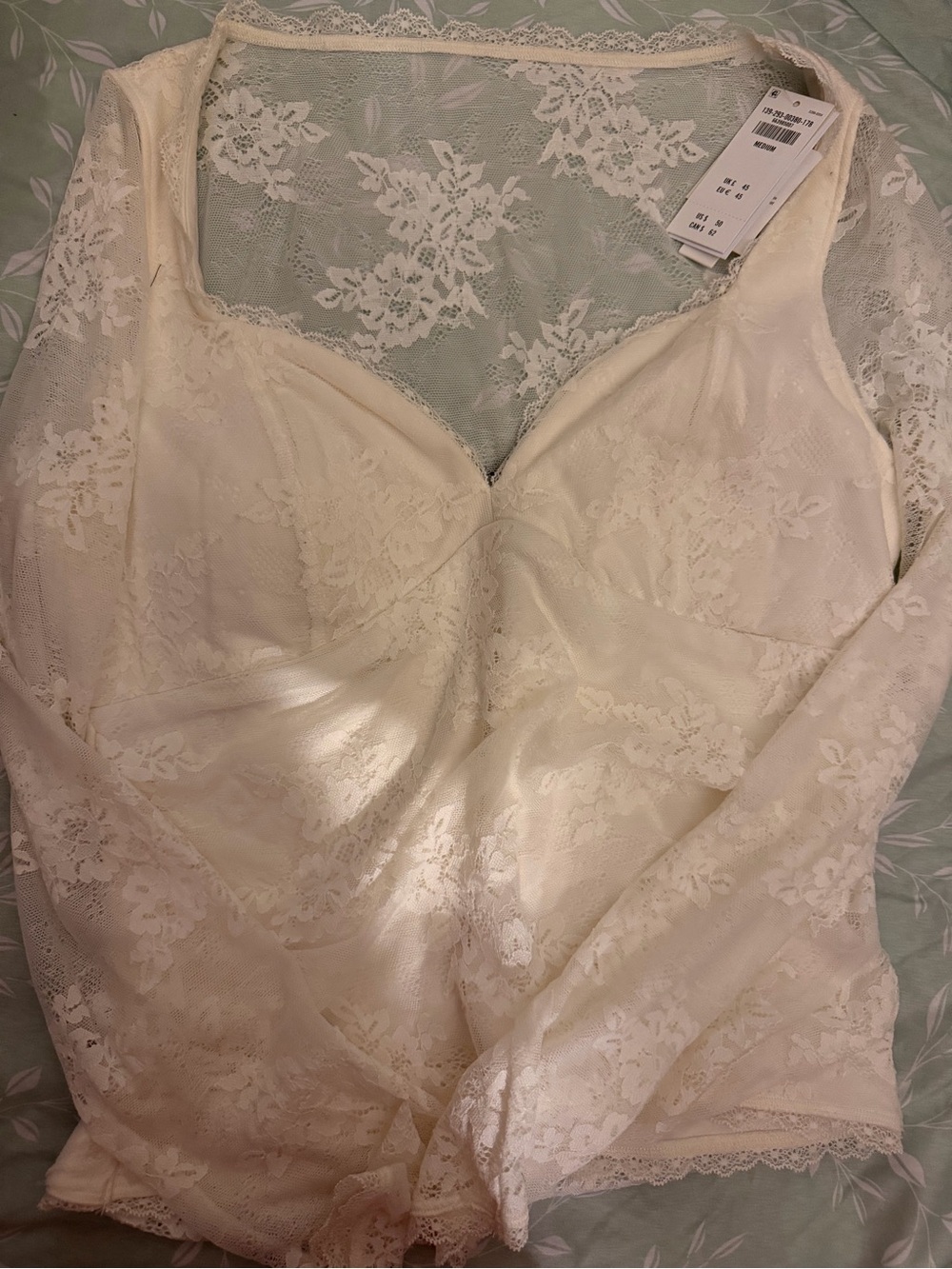 Abercrombie & Fitch Zoe Bra-Free Lace Top - Picture 7 of 7